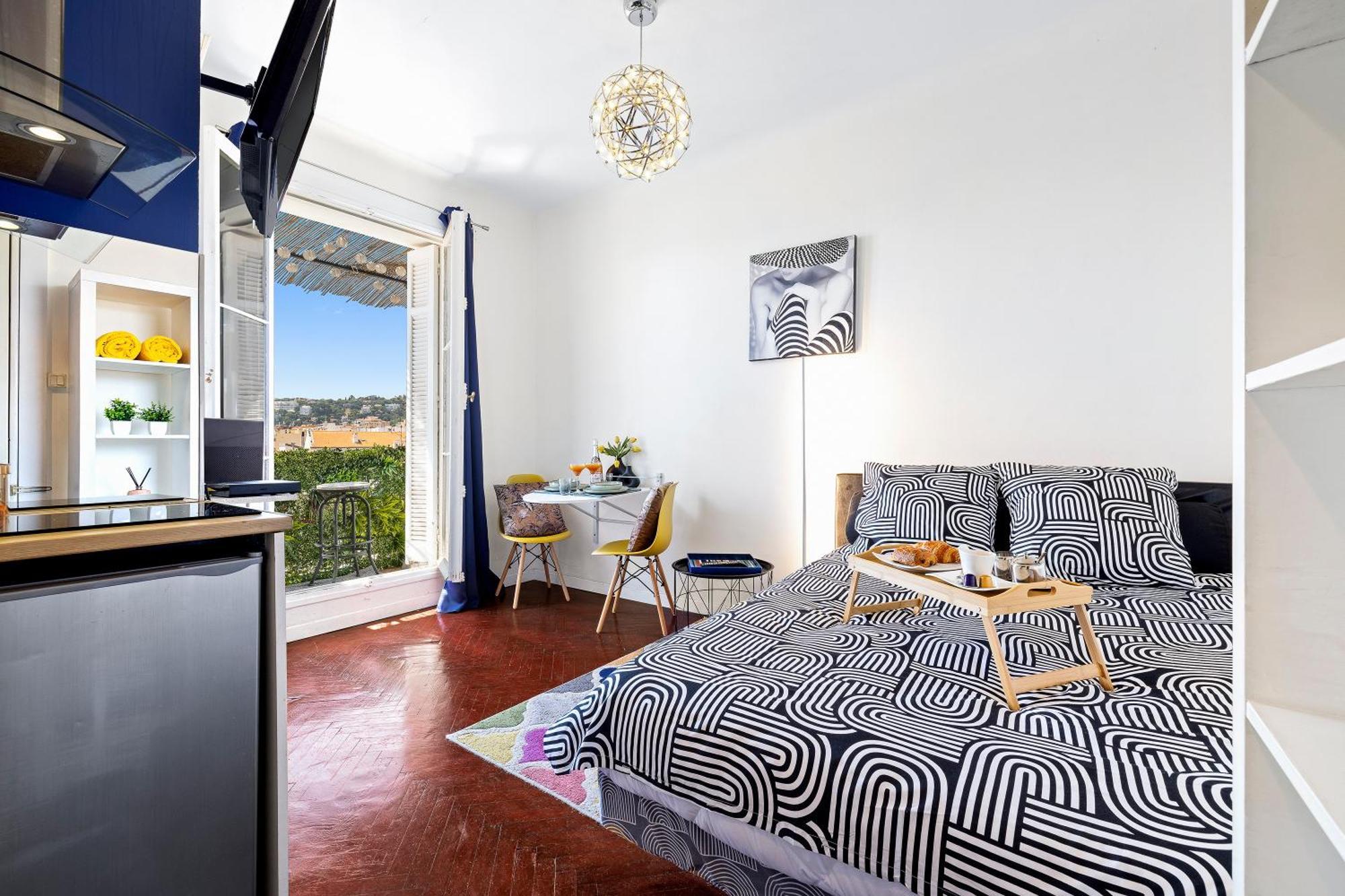 Center - Balcony Quiet - Air Conditioner - Kitchen - Wifi - Tram نيس المظهر الخارجي الصورة