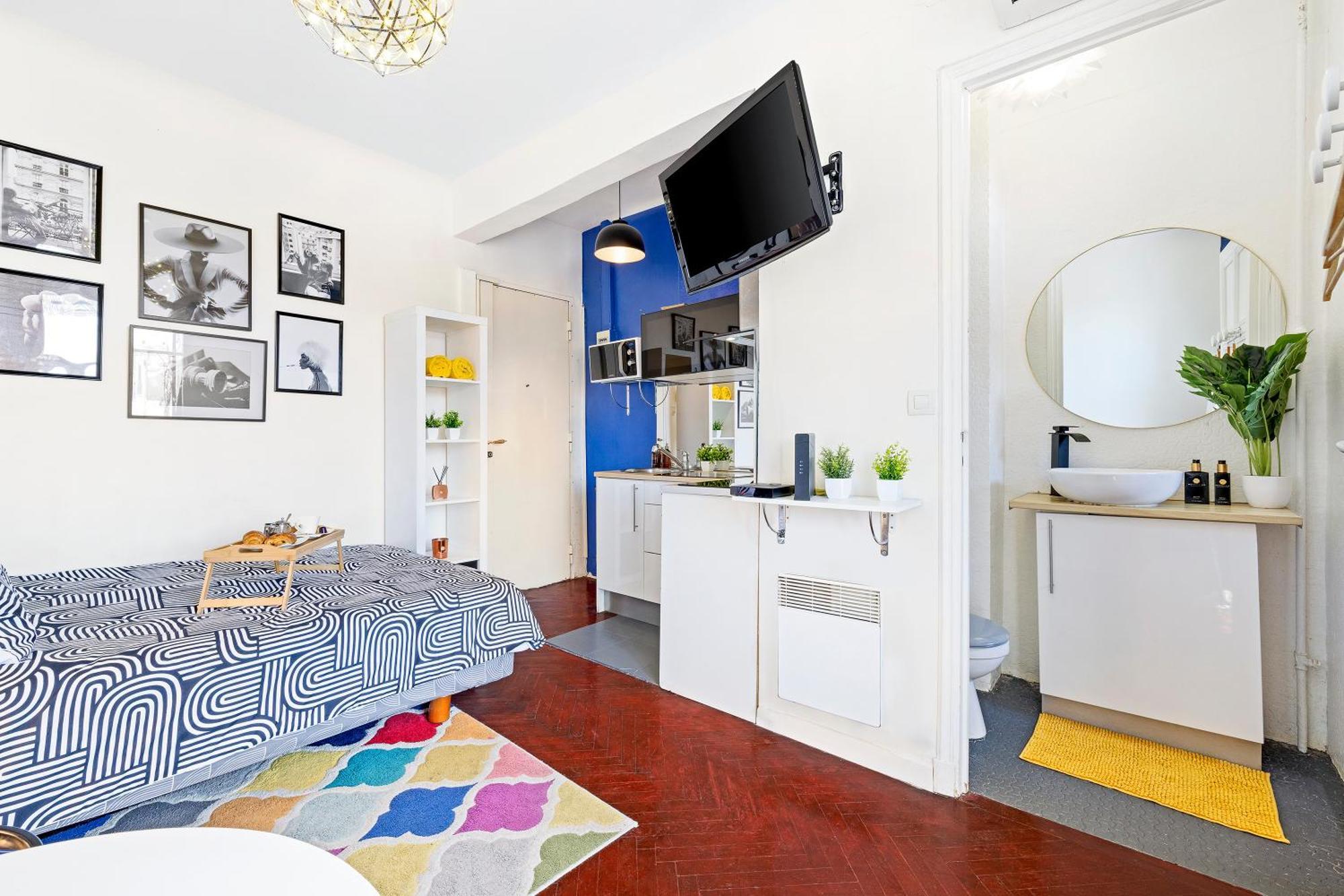 Center - Balcony Quiet - Air Conditioner - Kitchen - Wifi - Tram نيس المظهر الخارجي الصورة